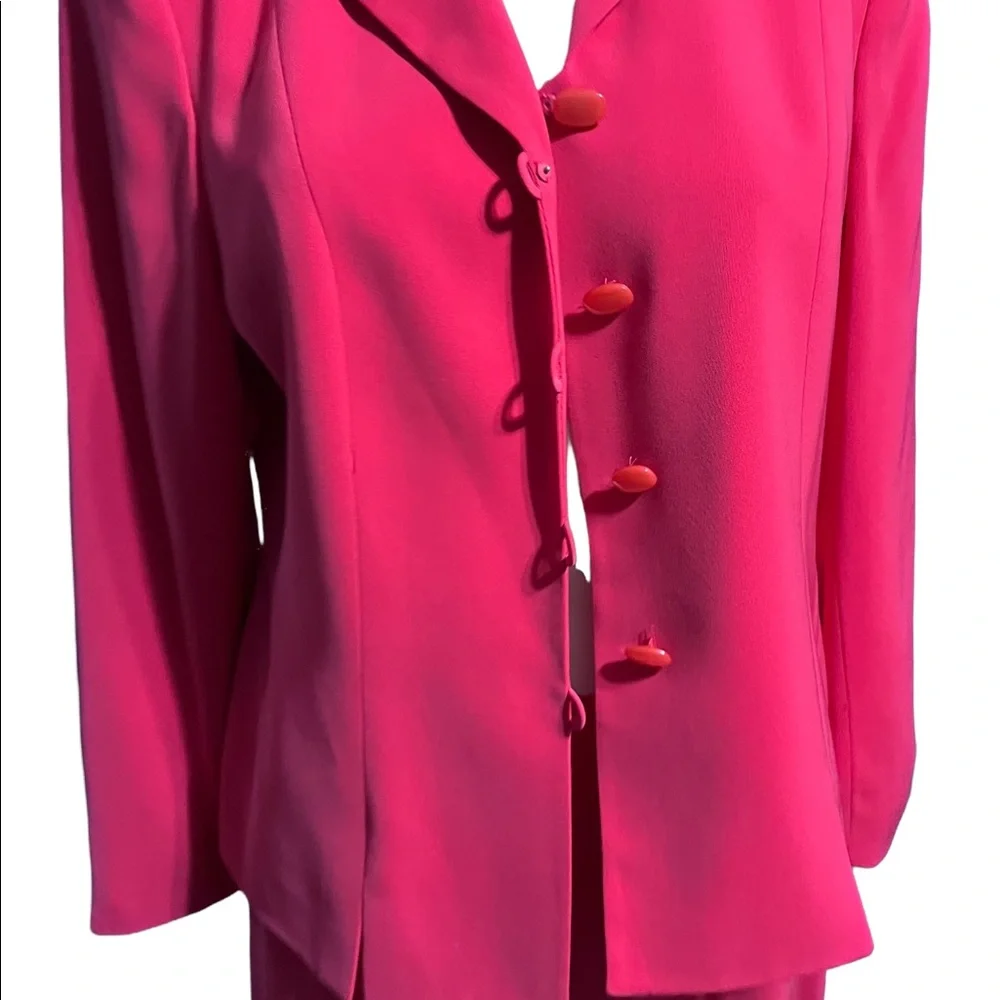 Women’s Pink Blazer and Skirt Suit Jacket Set